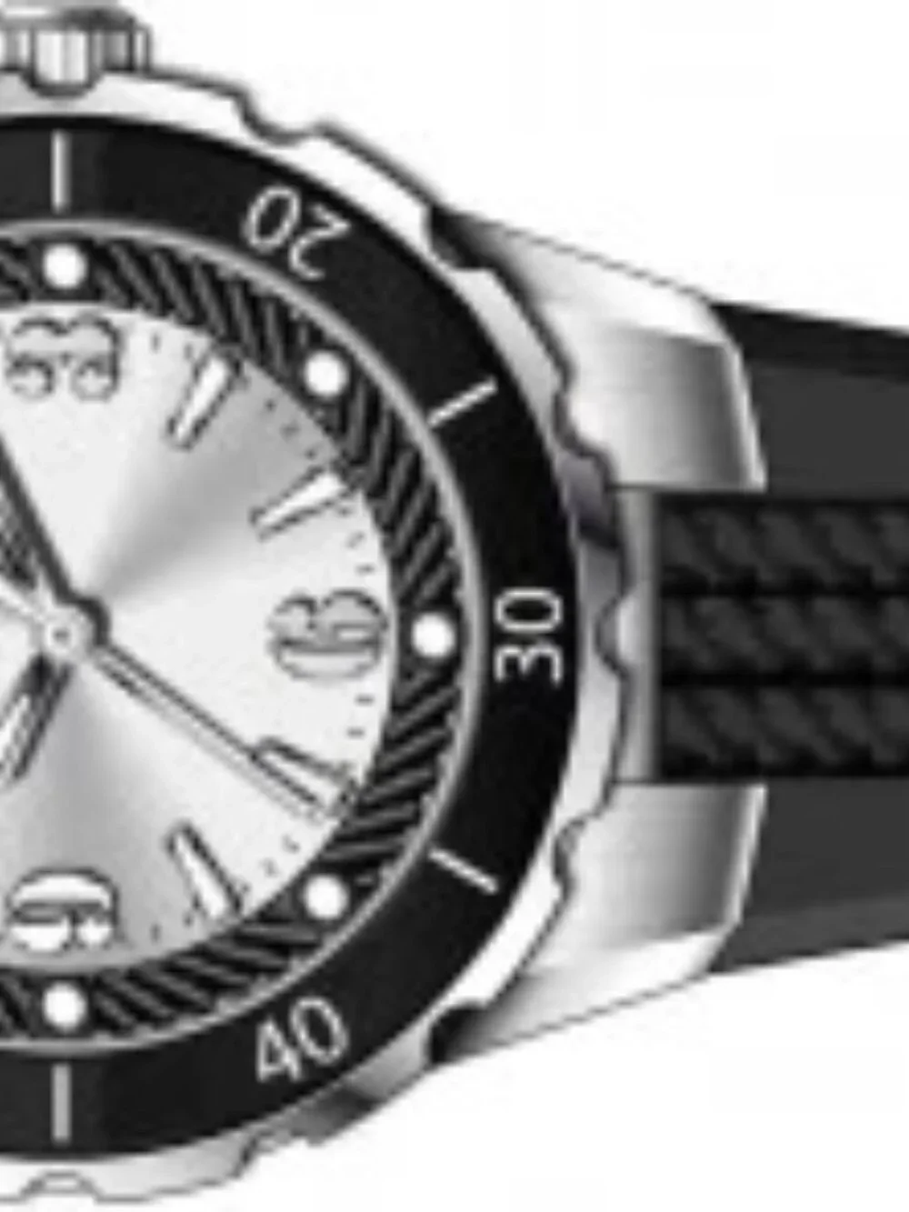 Invicta Women's 17482 Angel Analog Display Quartz Black Silicone Watch